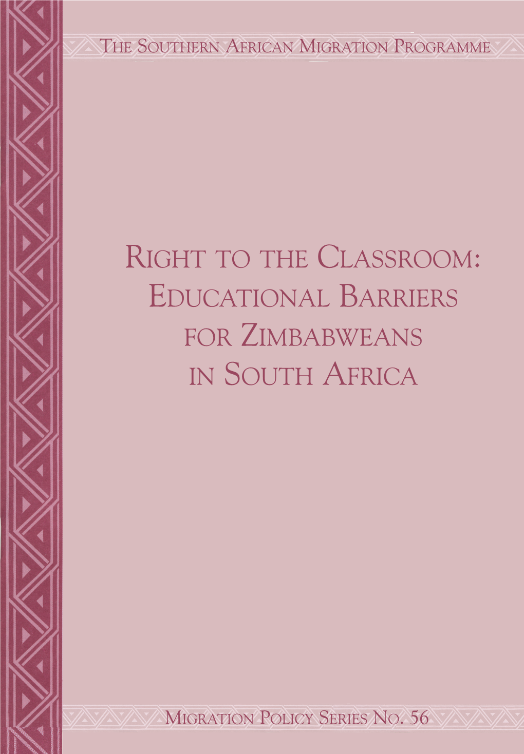 Educational Barriers for Zimbabweans in South Africa