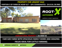 Property for Urgent Sale Fair Size Farm with Spacious
