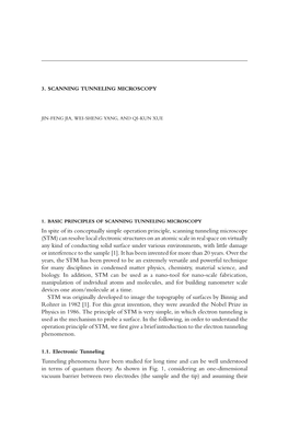 3. Scanning Tunneling Microscopy