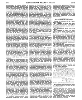 CONGRESSIONAL RECORD - SENATE 16275 Nal Contempt" Or Without Defining Or Ments of the Constitution