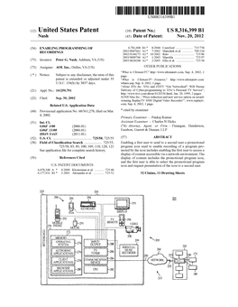 (12) United States Patent (10) Patent No.: US 8,316,399 B1 Nush (45) Date of Patent: Nov
