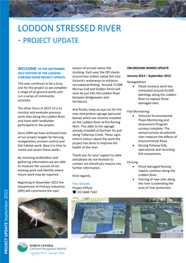 Loddon Stressed River Project Update
