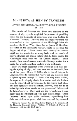 Up the Minnesota Valley to Fort Ridgely in 1853