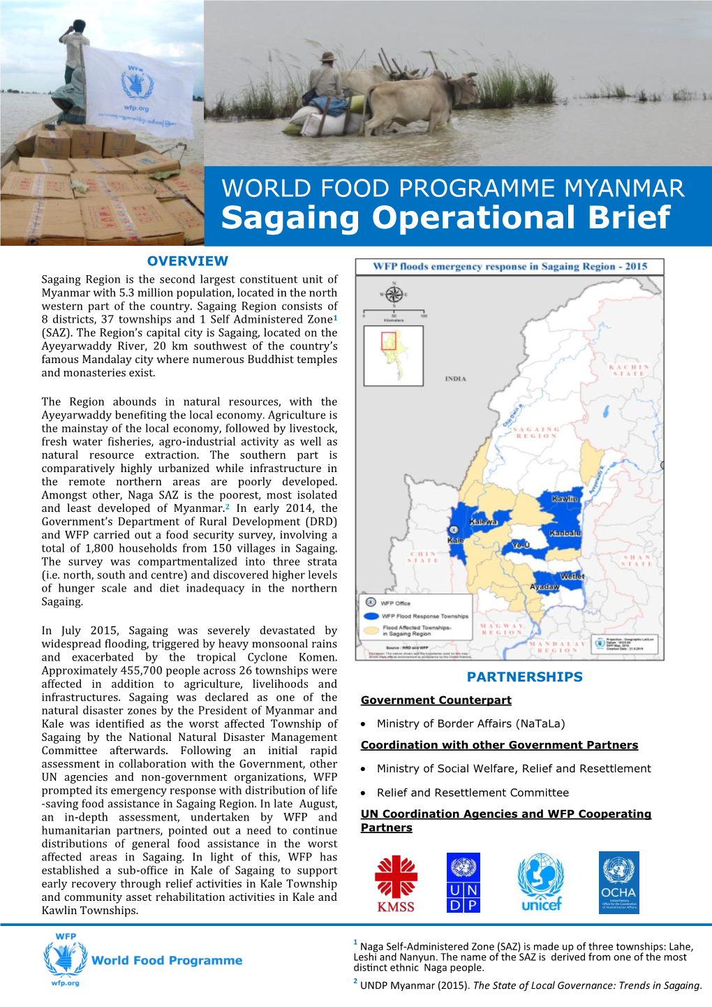 Sagaing Operational Brief