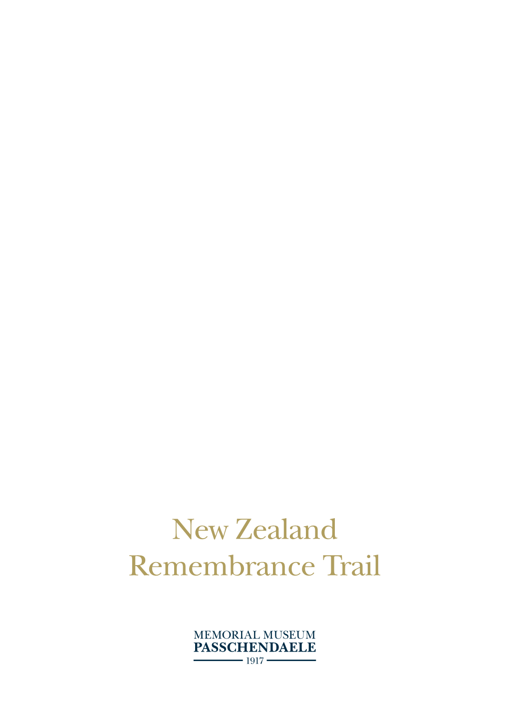 New Zealand Remembrance Trail Colophon