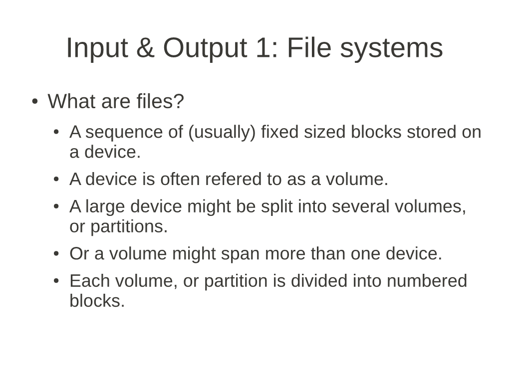 File Systems