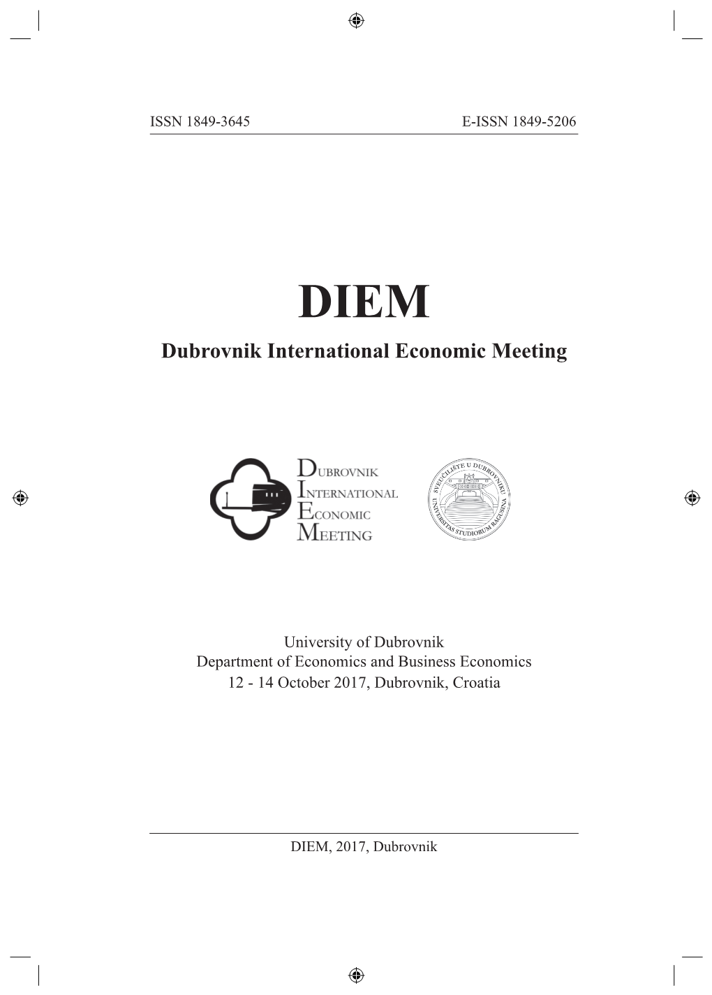 DIEM Dubrovnik International Economic Meeting