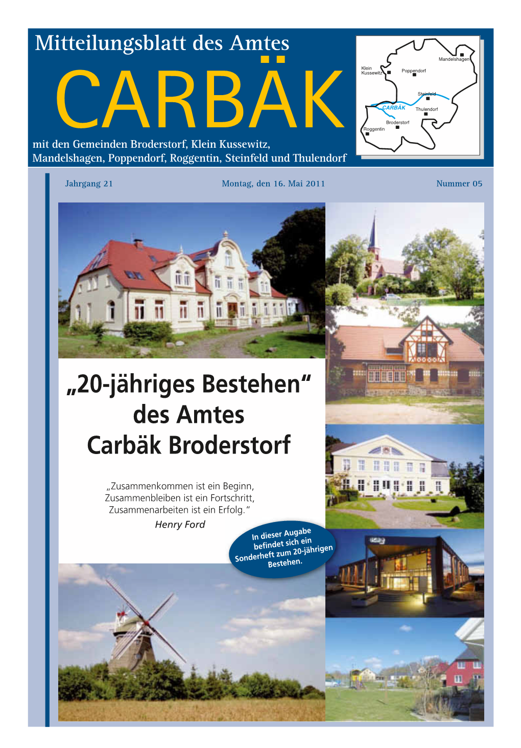 Des Amtes Carbäk Broderstorf