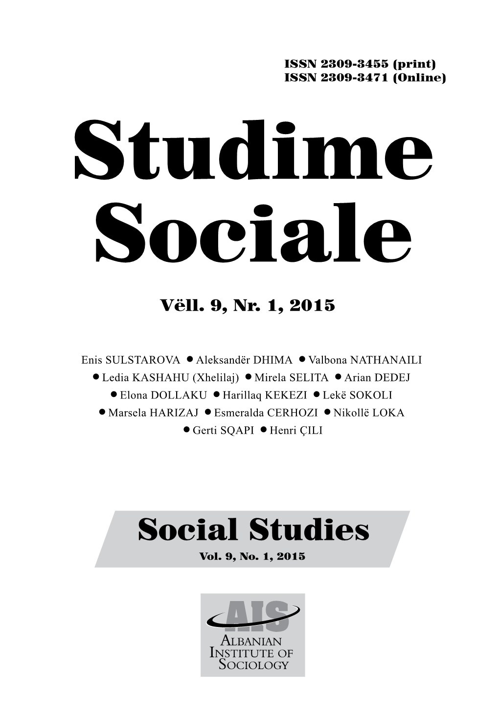 Social Studies Vol