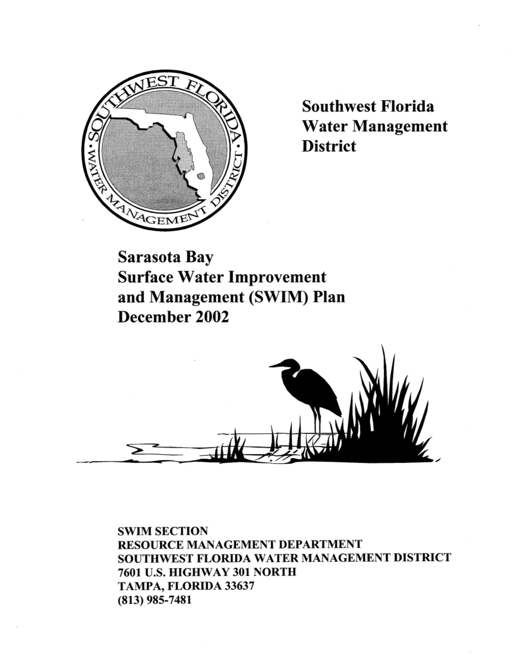 Sarasota Bay Surface Water and Improvement Management (SWIM)