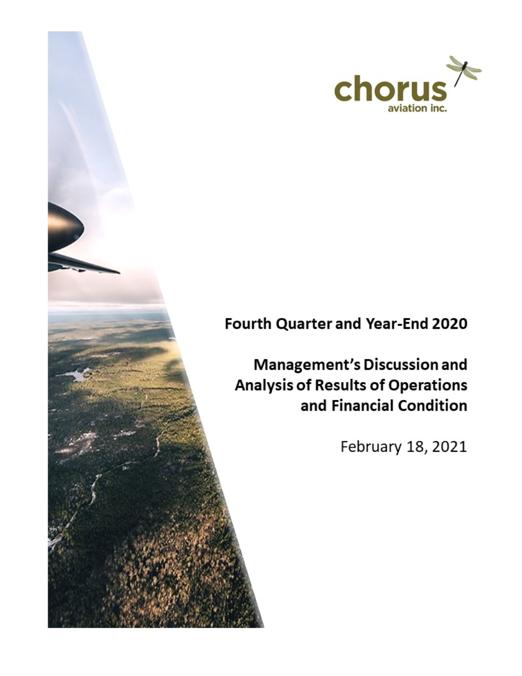 2020 Q4 Chorus MD&A