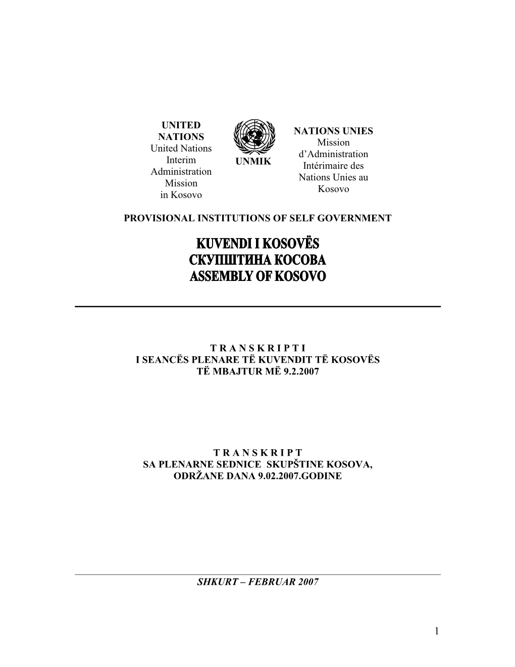 Seanca Plenare Filloi Në Orën 12,00,Nč Sallčn E Kuvendit Tč Kosovës