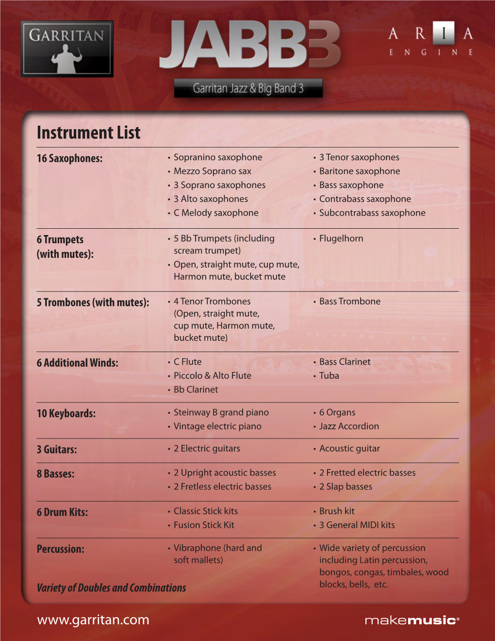 Instrument List