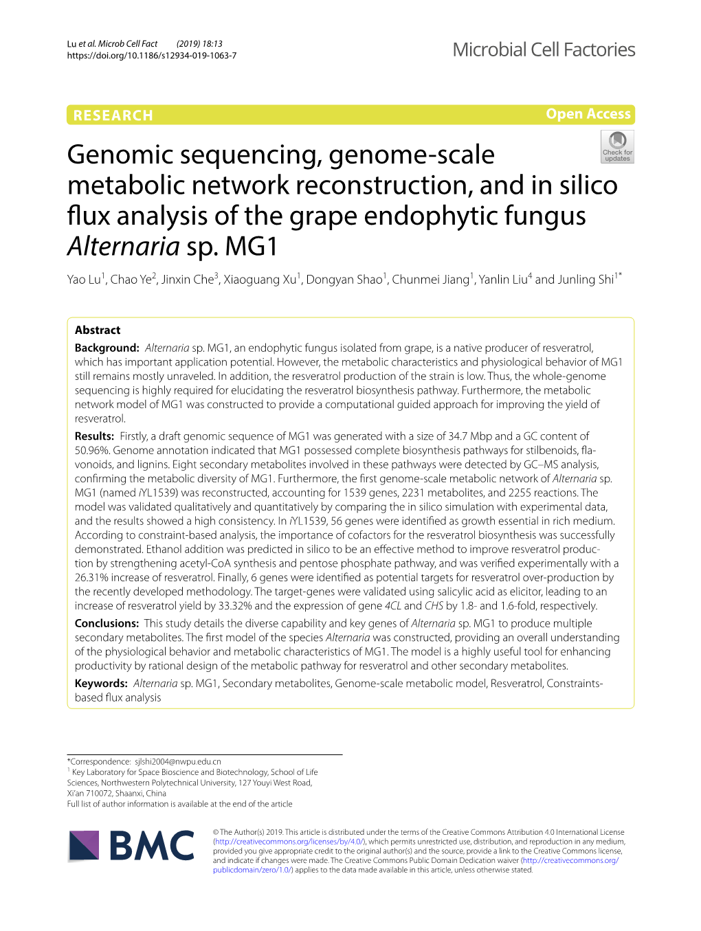 Genomic Sequencing, Genome-Scale Metabolic Network Reconstruction