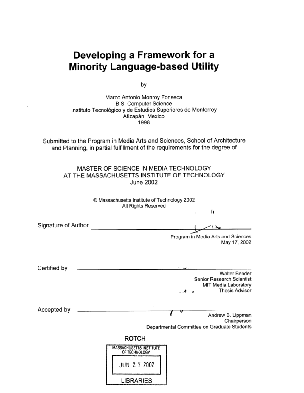 Developing a Framework for a Minority Language-Based Utility