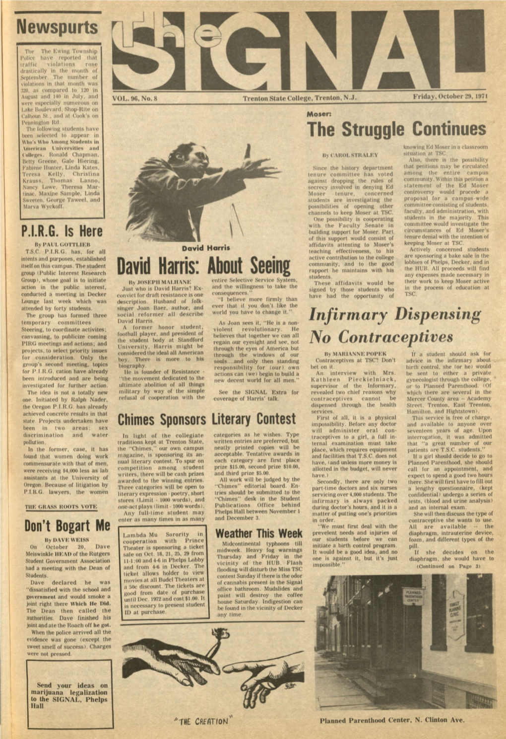 The Signal, Vol. 96, No. 8 (October 29, 1971)