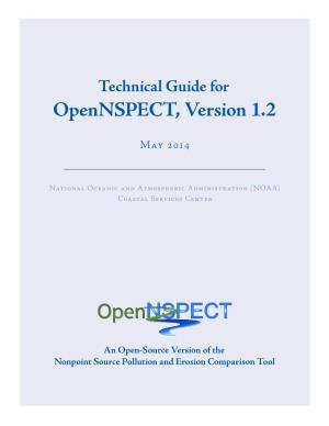 Technical Guide for Opennspect, Version 1.2