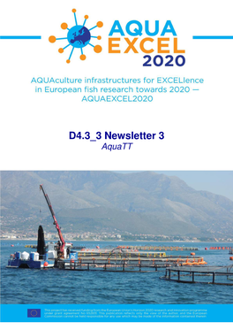 D4.3 3 Newsletter 3 Aquatt AQUAEXCEL 2020 Deliverable D4.3 3