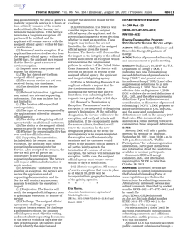 Federal Register/Vol. 86, No. 158/Thursday, August 19, 2021