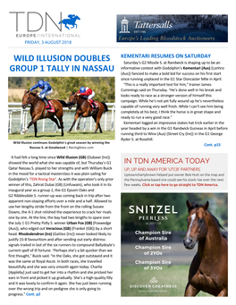Wild Illusion Doubles Group 1 Tally in Nassau S