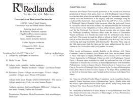 University of Redlands Orchestra Biographies