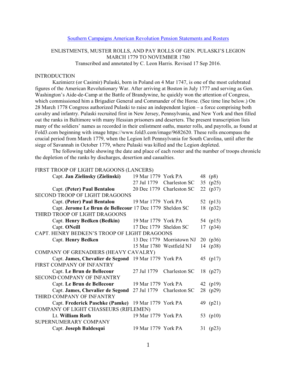 B222 Enlistments, Muster Rolls, and Pay Rolls of Gen