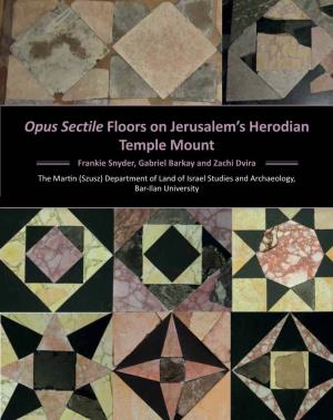 Opus Sectile Floors on Jerusalem's Herodian Temple Mount