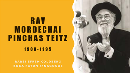 Rav Mordechai Pinchas Teitz