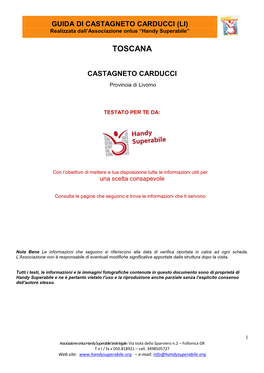 Toscana Castagneto Carducci