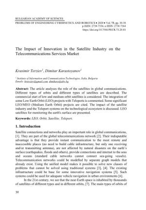 The Impact of Innovation in the Satellite Industry on the Telecommunications Services Market