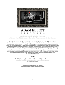 Adam Elliot Pictures Press