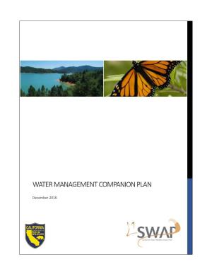 Water Management Companion Plan