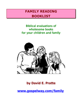 Family Reading Booklist