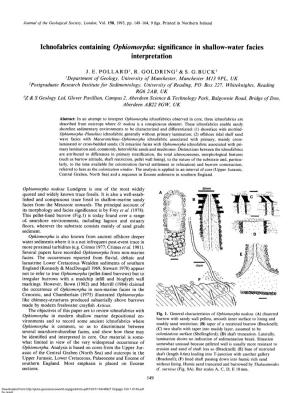 Ichnofabrics Containing Ophiomorpha: Significance in Shallow-Water Facies Interpretation