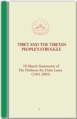 Tibet and the Tibetan People's Struggle