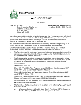 Land Use Permit