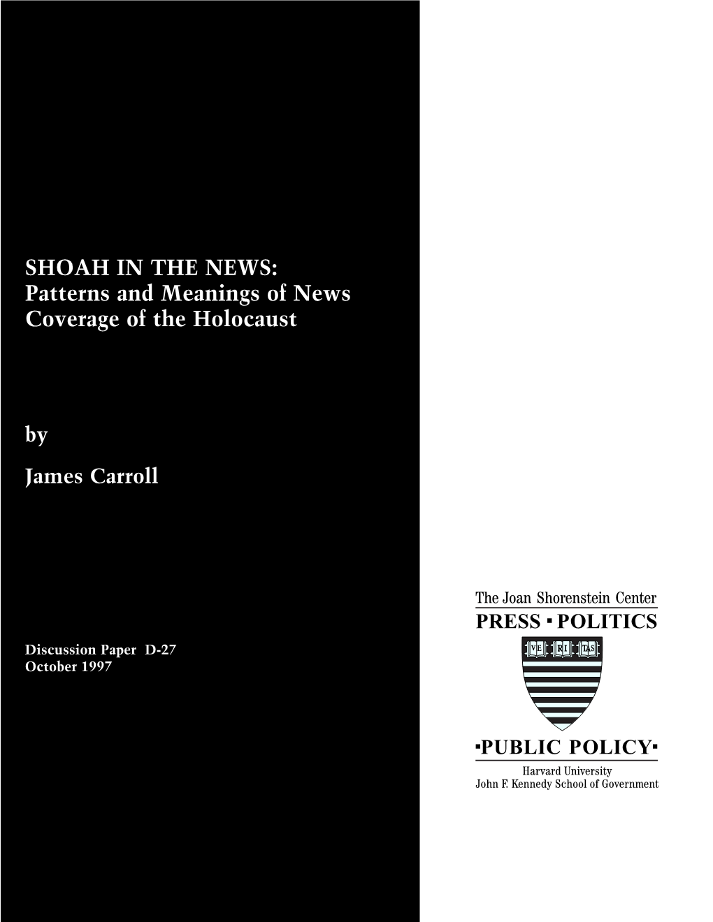 Patterns and Meanings of News Coverage of the Holocaust