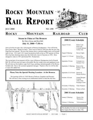 Rail Report July 2000 No