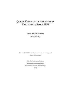 ONE National Gay & Lesbian Archives