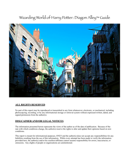 Wizarding World of Harry Potter: Diagon Alley™ Guide