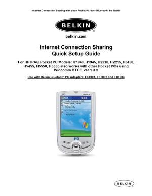 Internet Connection Sharing Quick Setup Guide
