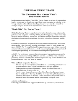 Christmas Study Guide
