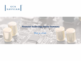 Bi-Weekly Finanial Technology Sector Report
