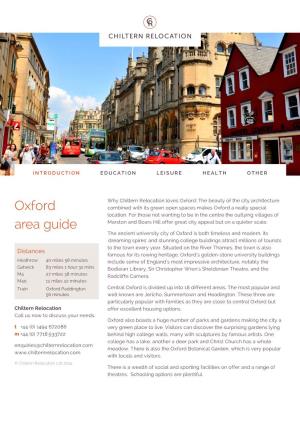 Oxford Area Guide