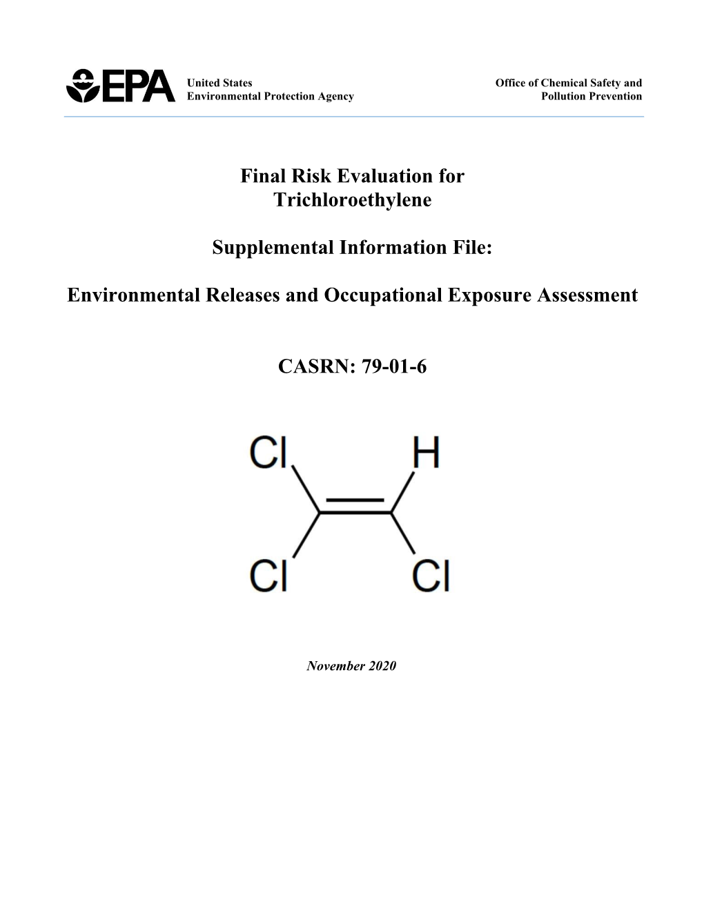 Trichloroethylene Supplemental Information File: Environmental