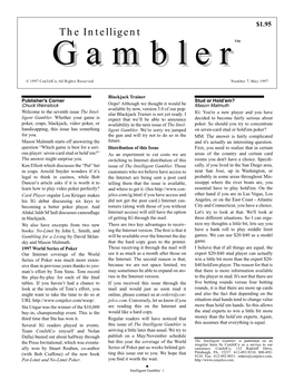 The Intelligent Gamblergambler™