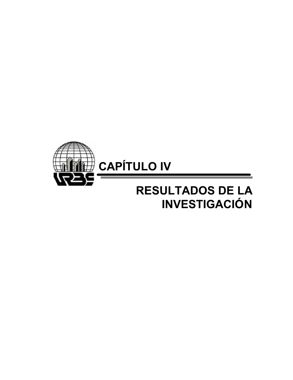 Capítulo Iv Resultados De La Investigación