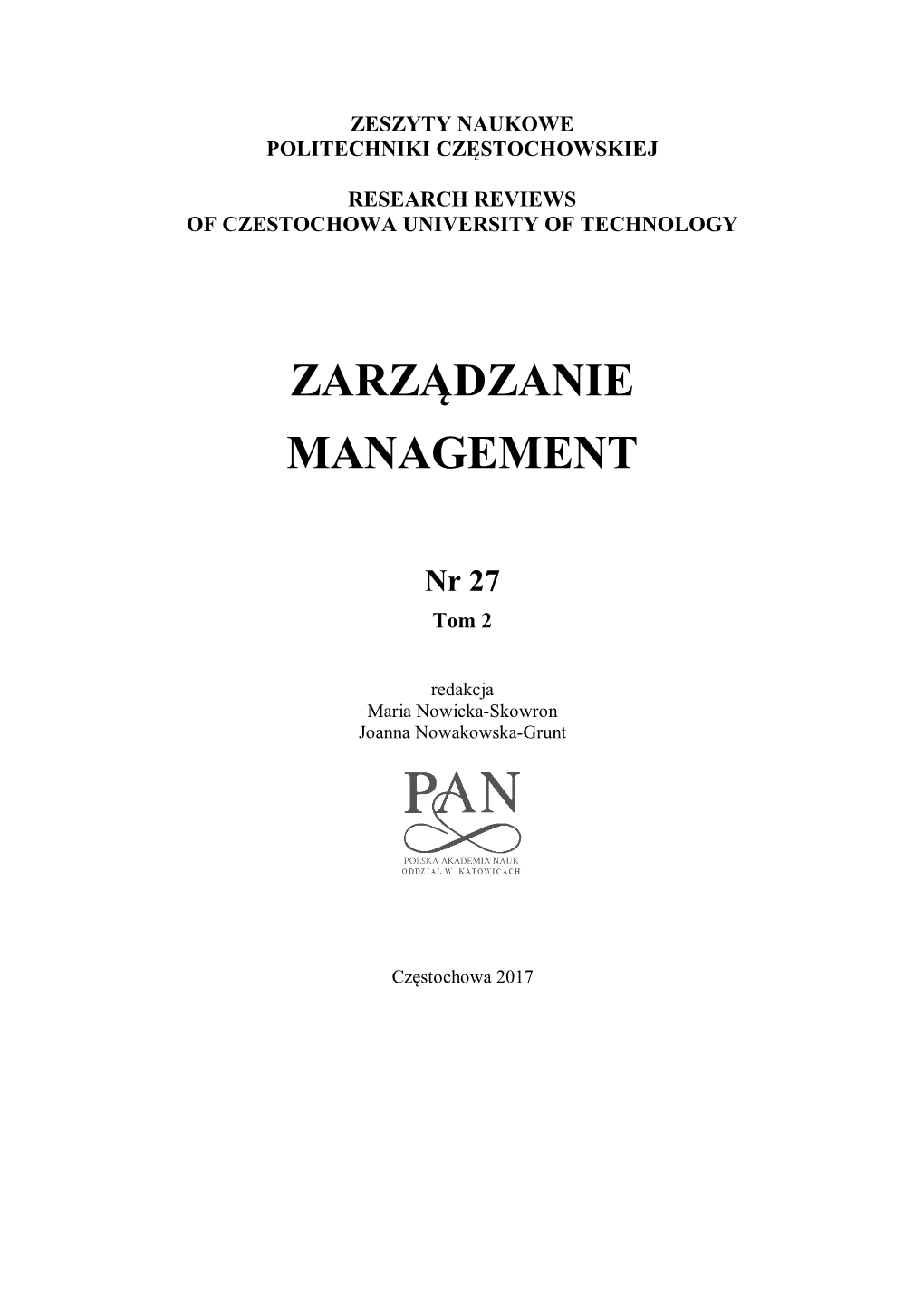 Zarządzanie Management