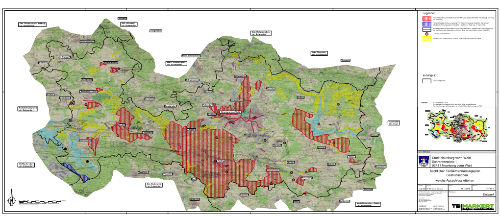 Sachlicher Teilflächennutzungsplan Entwurf Stadt Neunburg Vorm Wald