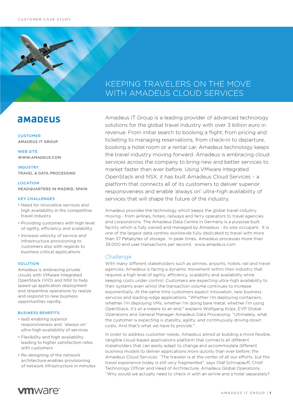 Keeping Travelers on the Move with Amadeus Cloud Services